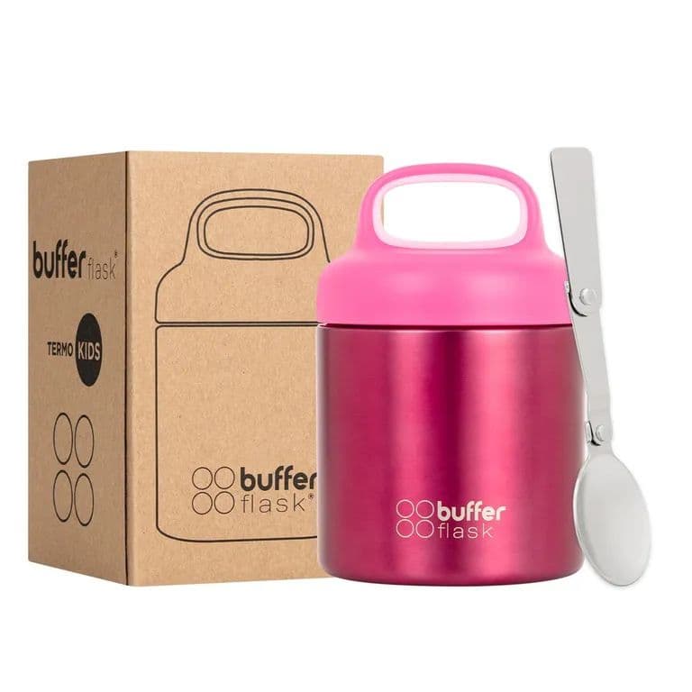 Termo Comida y Liquido Buffer Nino Nina 340ml + Cuchara - Rosa