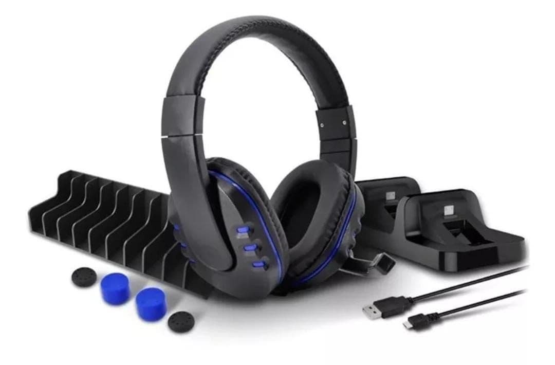 Audifonos Gamer Ps4 slim pro 5 en 1