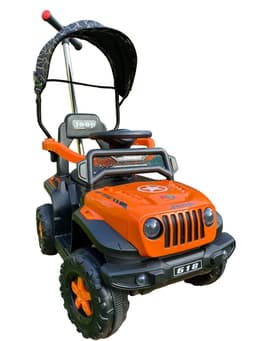 Jeep Empuje a Bateria RC y Bluetooth 2 motores Naranja