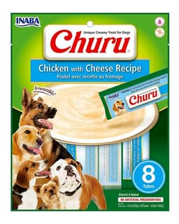 Churu Snack Premio Perro Pollo Con Queso - 8 Tubitos