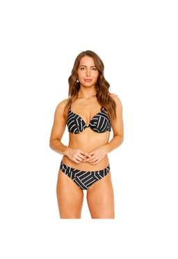 Traje de Bano Bikini Top Copas para Mujer Negro Negro L