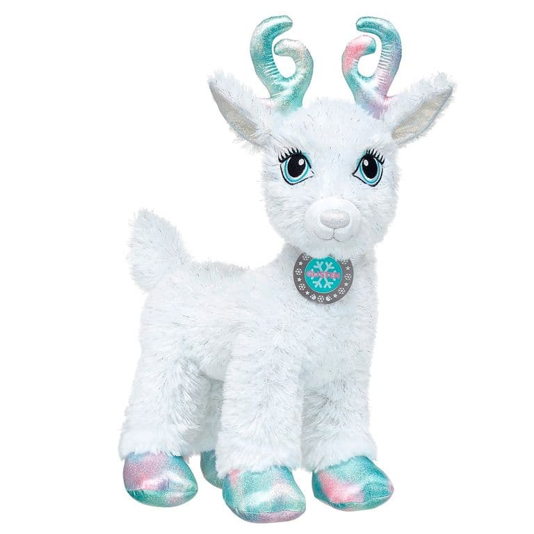 Peluche Reno blanco celeste Merry Mission