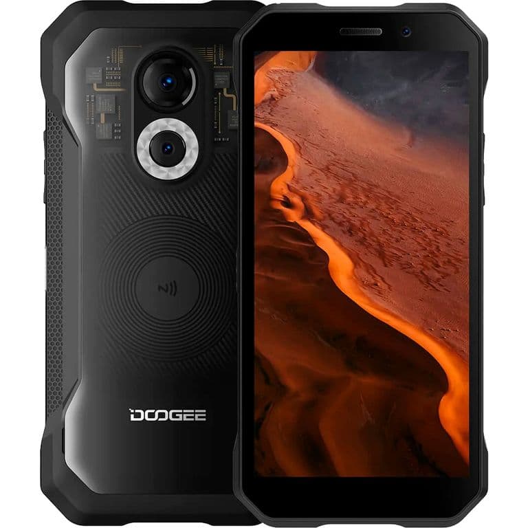 S61 Pro - Transparente, Celular Resistente 8/128GB, Camara Vision Nocturna 48MP, Android 12