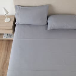 Sabana Hotel Ultra Suave Funda Bordada - Gris - king Gris 2 PLAZAS