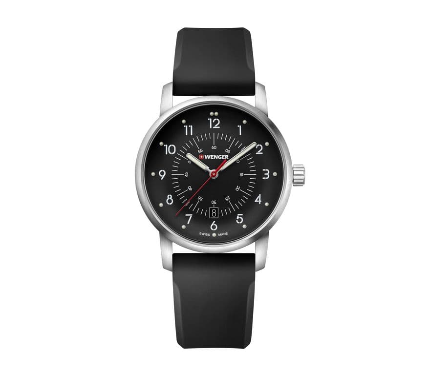 Reloj Avenue 42 mm Correa silicona dial negro Negro TALLA UNICA