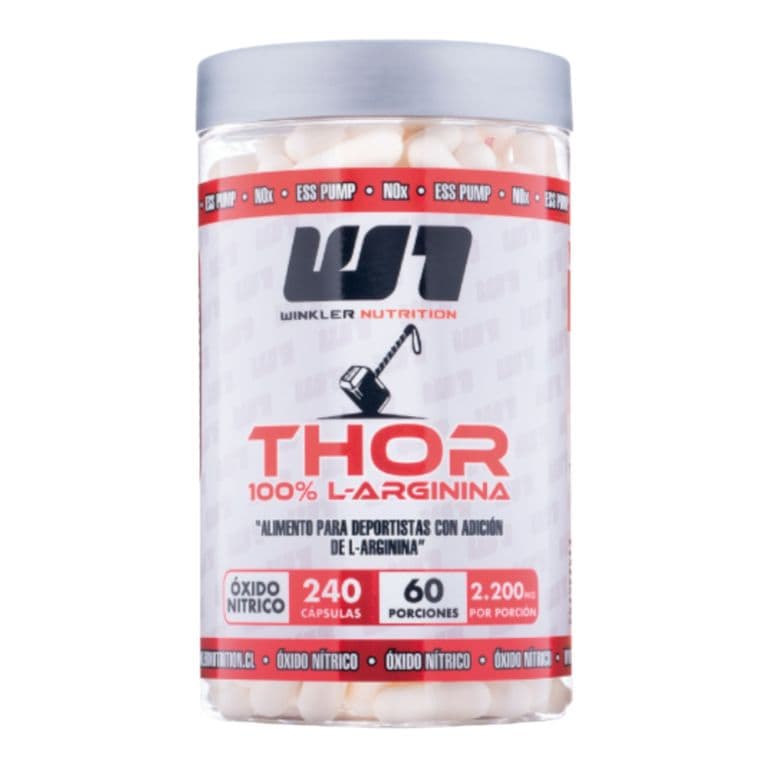 L-ARGININA THOR 240 CAPSULAS 60 PORCIONES ...