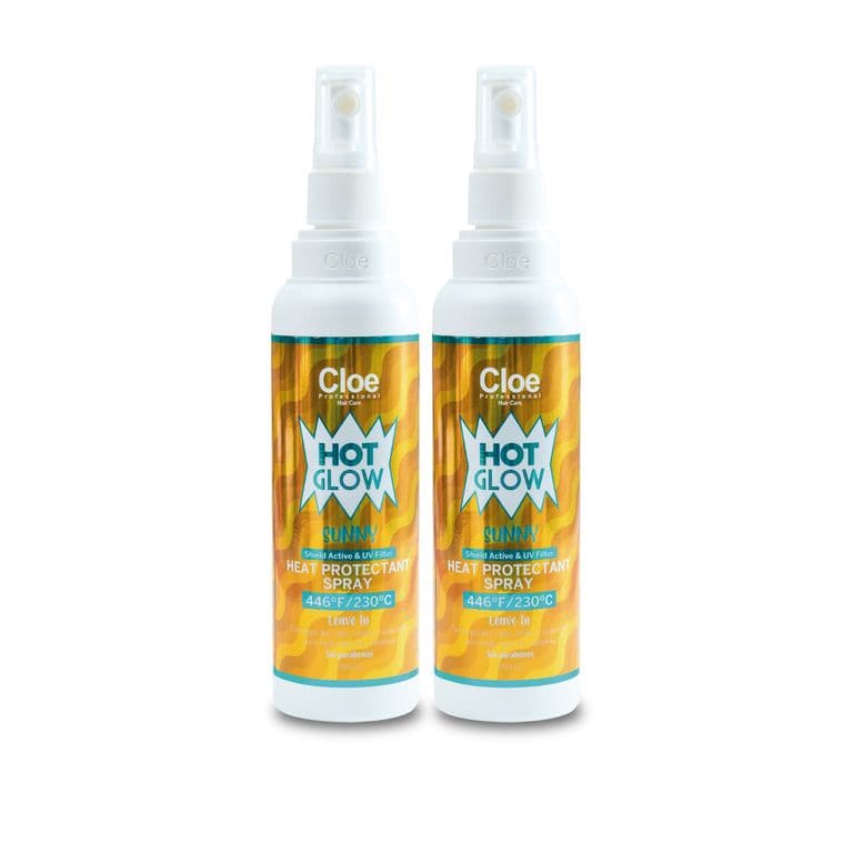 Set x2 Spray Professional Hot Glow Sunny Termo Proteccion 250ml