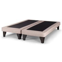 Base De Cama Europea King Beige Felpa