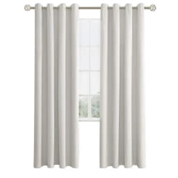 Cortina 100% Blackout Engomada Termica Set 2 140x220 - Crema