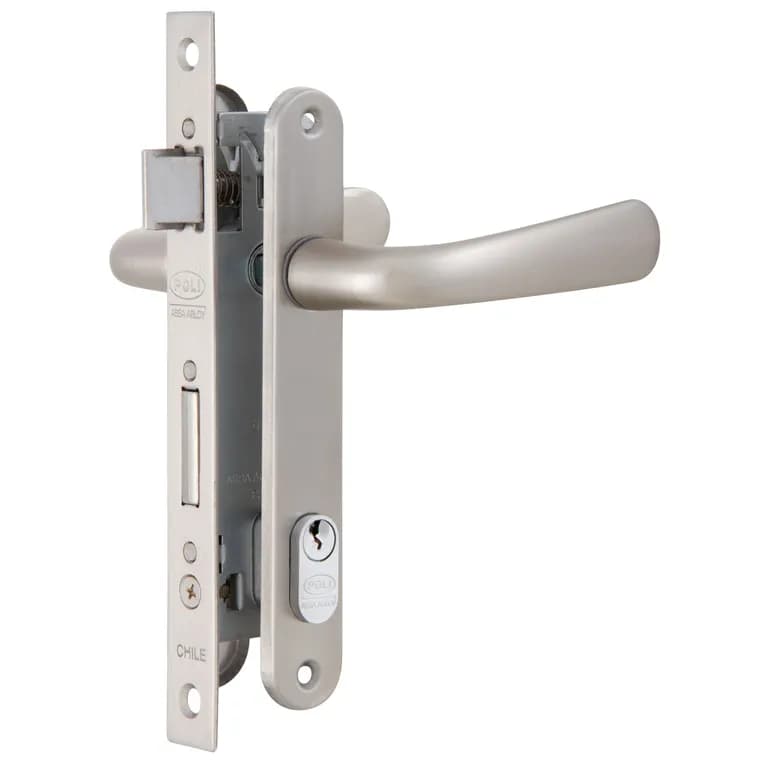 Cerradura Puerta Abatir Cromado