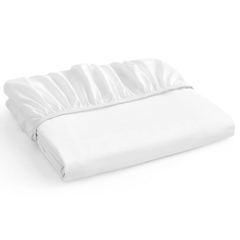 Sabana Bajera Soft Ajustable 1800 Cama 1,5 Plazas Blanca