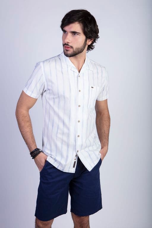 Camisa Sport Hawai Fj Celeste Celeste S