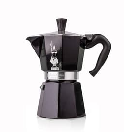 Cafetera Italiana 6 Tazas 270ml Negra