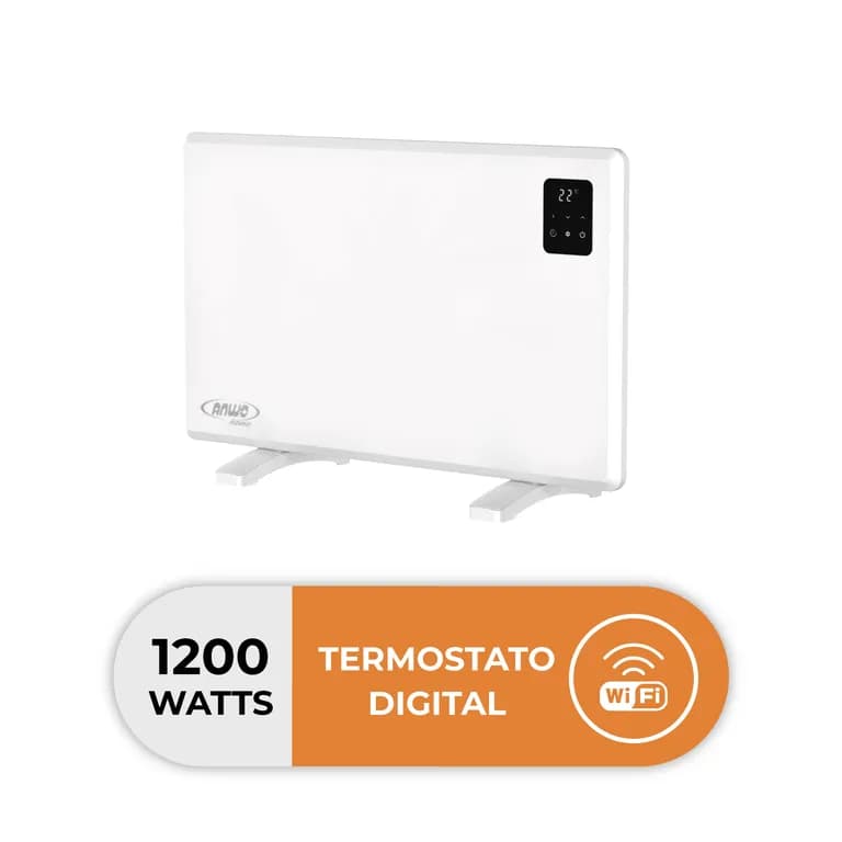 Calefactor Estufa Electrica Portatil Convectivo Liso 1200W Wifi