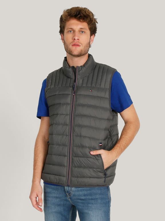 Parka Vest Light Weight Quilted Gris Gris S