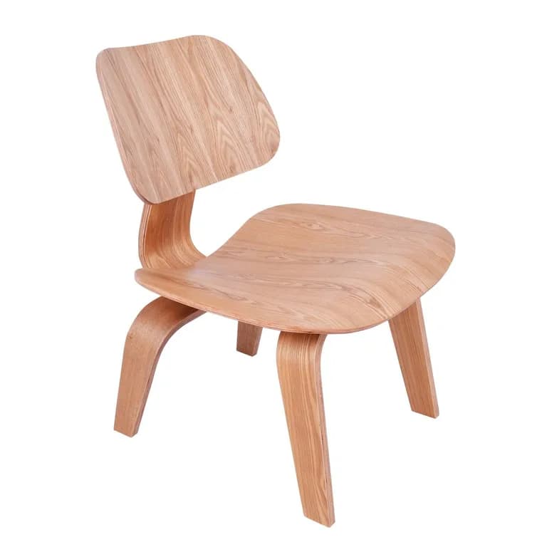 Silla Estilo Eames Madera Natural Madera clara