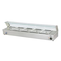 Vitrina de Calor Bano Maria Sobremesa 5 x GN 1/2