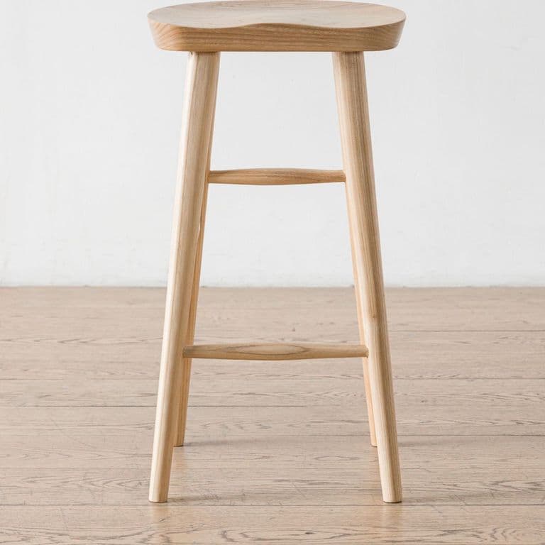Taburete Petri Alto Natural Amoble Chocolate