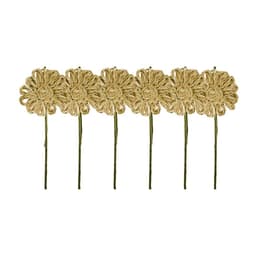 Flor Yute Natural 38 cm Pack 6 un.