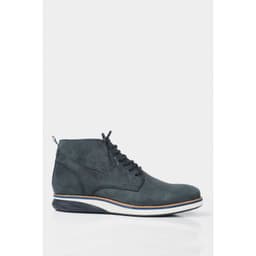 Velez Botas Casual Play Cuero Hombre Efecto Envejecido Azul Azul 38