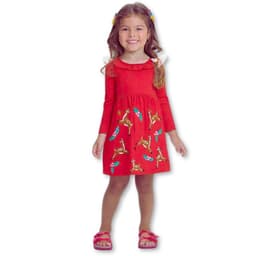 Vestido Manga Larga Rojo Carmesi 5