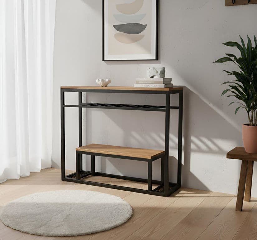 Mesa arrimo de roble Mallorca M