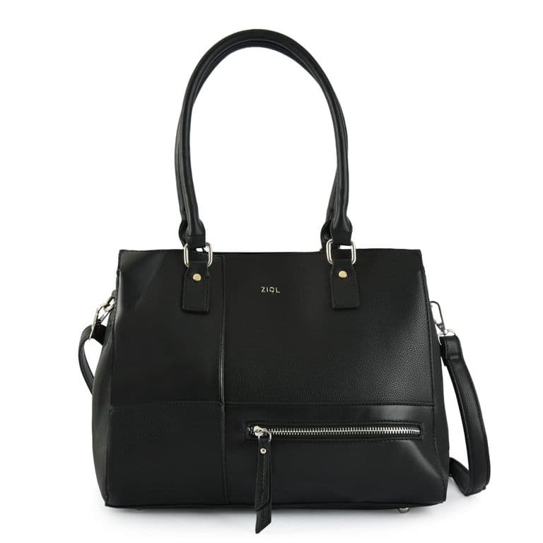 Cartera tote tres divisiones lupe negro Negro TALLA UNICA