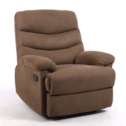 Bergere Reclinable Compacto Austen de Microfibra - Cafe
