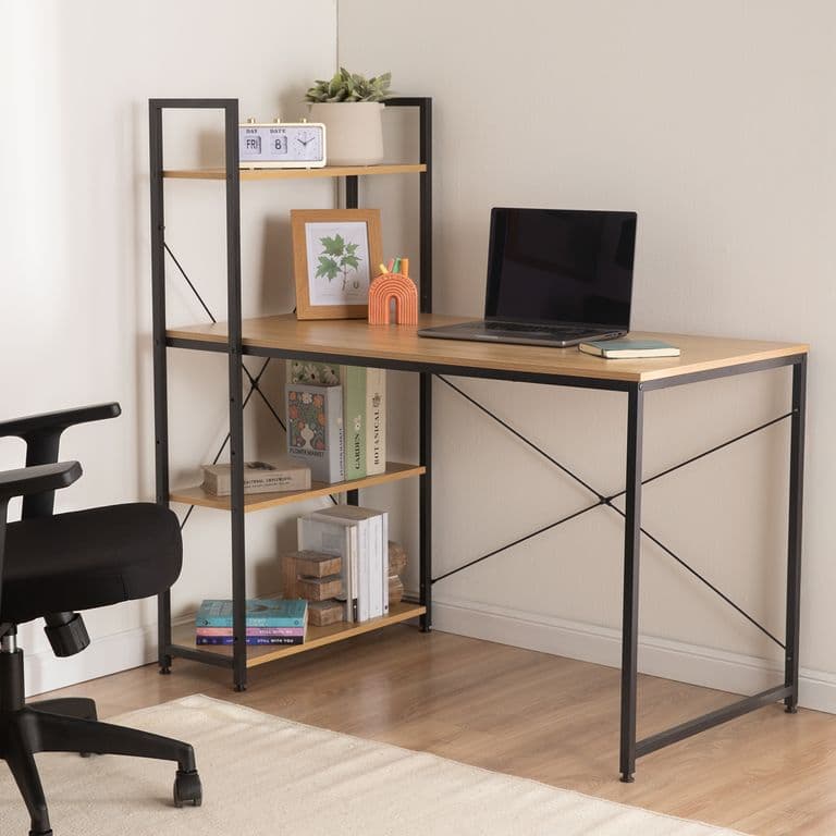 Escritorio Estilo Industrial Top Living Estanteria Lateral Desk 4