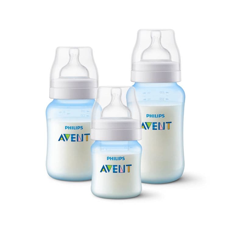 Set mamadera anti-colic 125 ML+260ML+330 ML Azul
