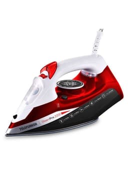 Plancha a Vapor con placa de Ceramica Rojo