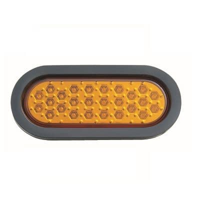 Farol Lateral de Rampla 26 LED Multivoltaje Ambar