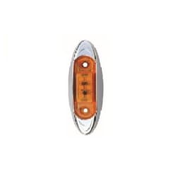 Faro de Senal Ovalado Multivoltaje Color: Ambar 5 LED