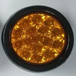 4" Diametro Farol de 19 LED Multivoltaje Ambar