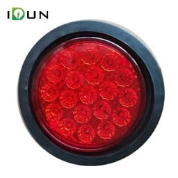 4" Diametro Farol de 19 LED Multivoltaje Rojo
