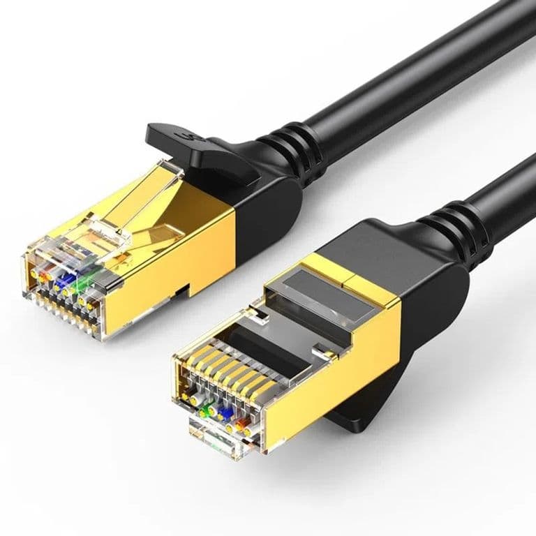 Cable de Red 10M CAT7 FFTP 10GBPS Negro