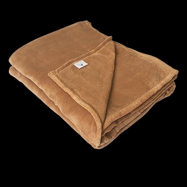 Frazada polar Flannel Beige 1,5 plazas
