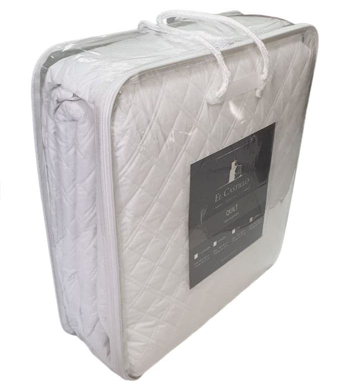 Quilt 100 Algodon Blanco SUPER KING