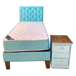 Cama HVM 1P Calipso  + velador Pmadera