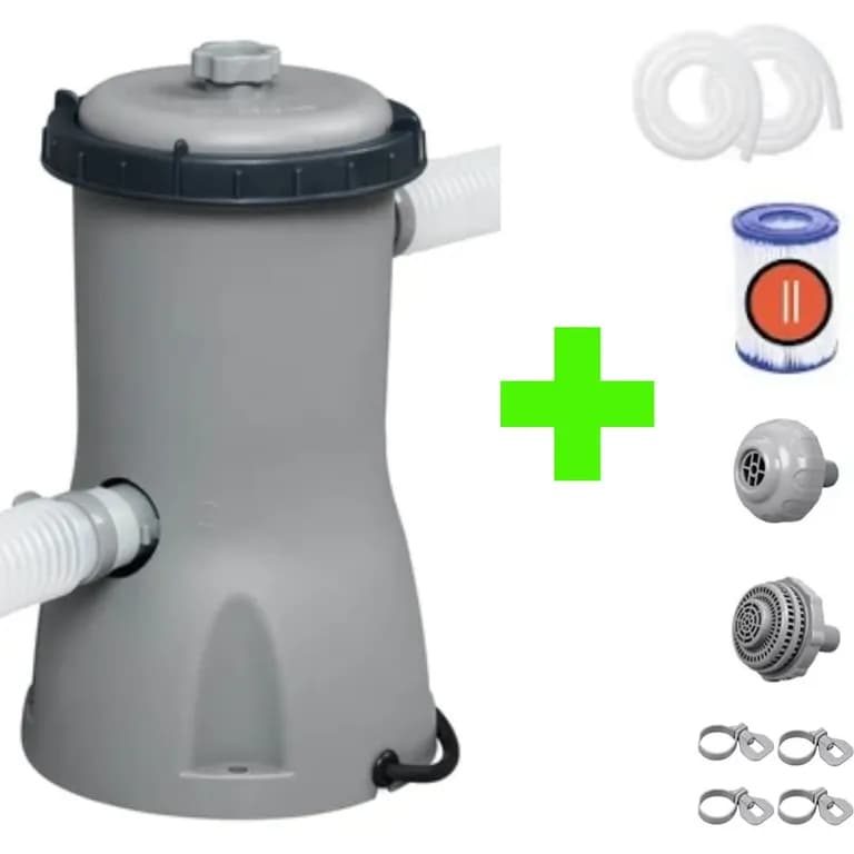 Bomba Filtro Para Piscina con Accesorios