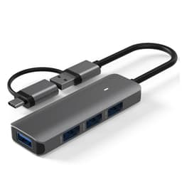 Hub USB 3.0 + Adaptador Type-C 5 Gbps TM-100543