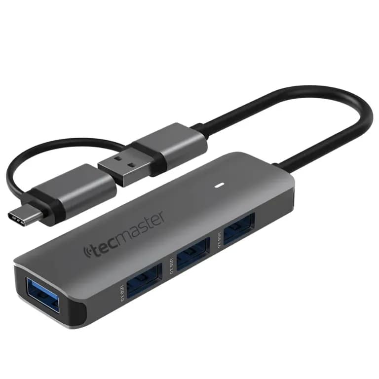 Hub USB 3.0 + Adaptador Type-C 5 Gbps TM-100543