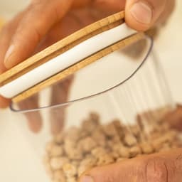 Contenedor Hermetico con Tapa Bambu Keep 0,45 lt Transparente