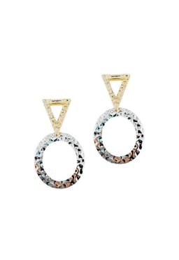Aros Fiona Gold Bano de Oro 24k Dorado TALLA UNICA