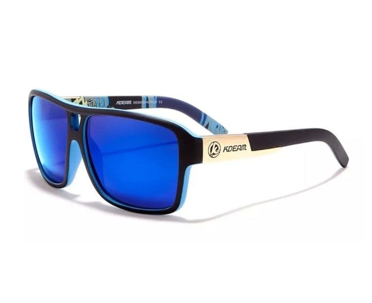 Lentes Kdeam Modelo 520 C209 Polarizado Proteccion Uv 400 Azul TALLA UNICA