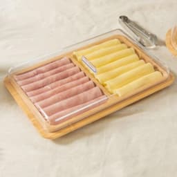 Contenedor Organizador JamonQueso Doble Bambu