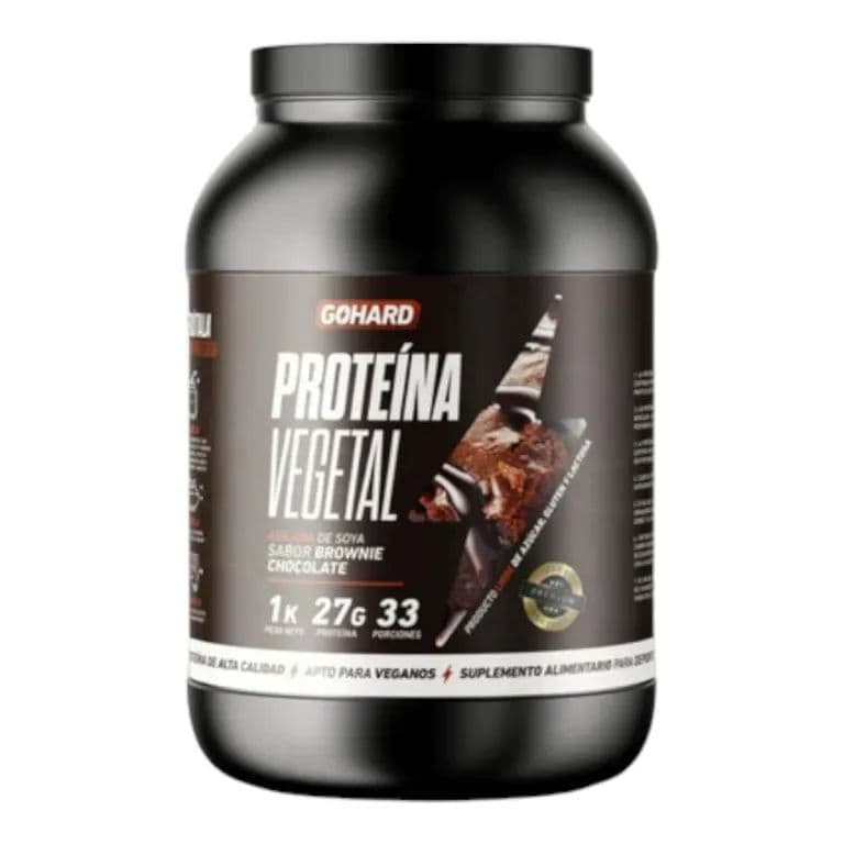 Proteina Vegetal 1Kg - 33 Servicios - BROWNIE