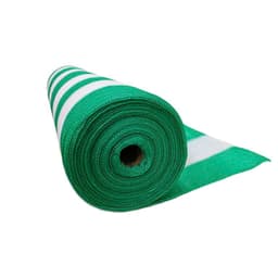 Malla Raschel sombra 80% 2,1x100mt Verde/blanca