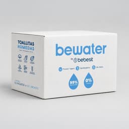 Wipes Toallas Humedas BeWater - Caja 12x60 unidades RECIEN NACIDO