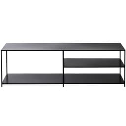 Arrimo TV Metalico Negro Utrecht 140x40x45 Hecho a Mano